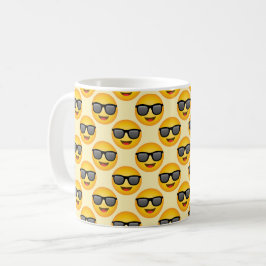 Caneca De Café Cool Emoji with Sunglasses Coffee Mug Emoticon Cup