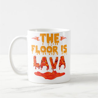 Caneca De Café Cool Kids The Floor Is Lava For Kids Boys Girls