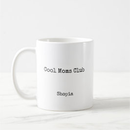 Caneca De Café Cool Moms Club Personalized