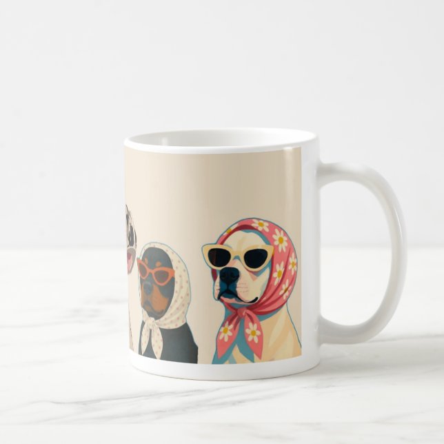 Caneca De Café Cool Pet Dog graphic mug  (Direita)