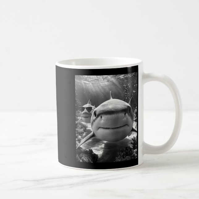 Caneca De Café Cool Shark Animal Selfie  (Direita)