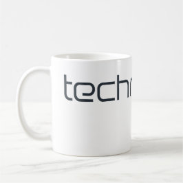 Caneca De Café Cool Technotext Techno Text
