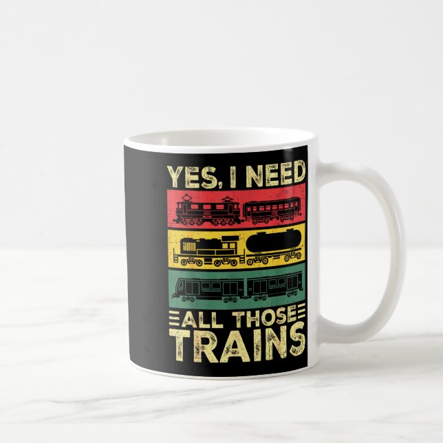 Caneca De Café Cool Train Model Funny Train Railroad  (Direita)