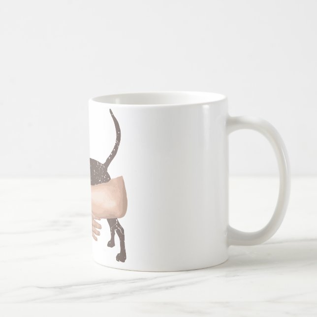 Caneca De Café Coonhound do caminhante de Treeing (Direita)