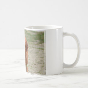 Caneca De Café Coonhound vermelho