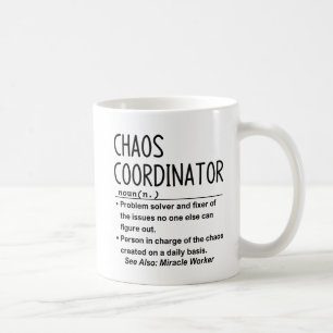 Caneca De Café coordenador de caos 