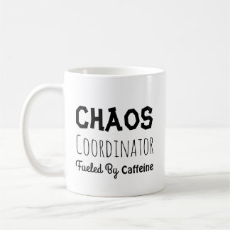 Caneca De Café Coordenador De Caos Engraçado Citação Para Ele Ou