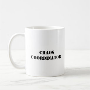 Caneca De Café Coordenador de caos Funny Mug
