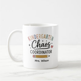 Caneca De Café Coordenador de Caos Personalizado para Jardim de I