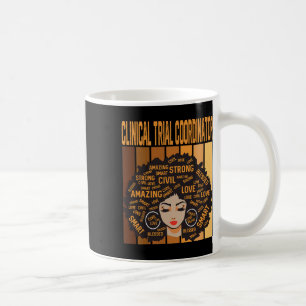 Caneca De Café Coordenador de Ensaio Clínico Mês da História Negr