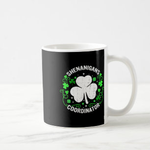 Caneca De Café Coordenador de Travessuras Dia de São Patrício Vin