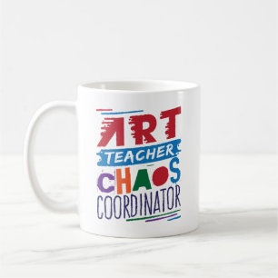 Caneca De Café Coordenador do Caos do Professor de Arte