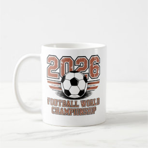 Caneca De Café Copa do Mundo 2026 ⚽ – Design de Fã de Futebol