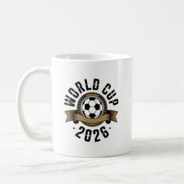Caneca De Café Copa do Mundo 2026 ⚽ – Design Global para Fãs de F