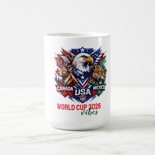 Caneca De Café Copa do Mundo Harmonia da Vida Selvagem Tribal 202