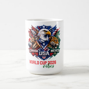 Caneca De Café Copa do Mundo Harmonia da Vida Selvagem Tribal 202