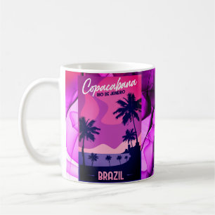 Caneca De Café Copacabana Rio De Janeiro Praia Brasil