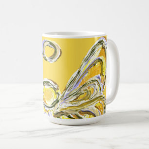 Caneca De Café Copas de Café Personalizado de Arte Anjo Amarelo