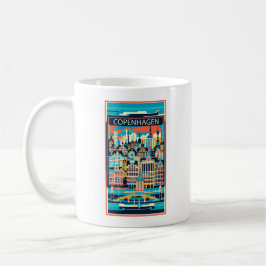 Caneca De Café Copenhagen Denmark Art Deco