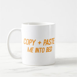 Caneca De Café Copiar + Colar-me na cama Engraçado pelo Office Co