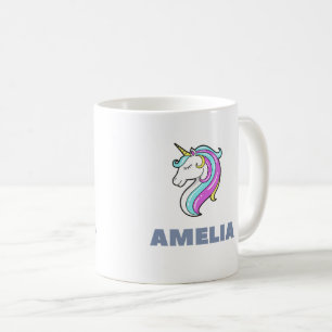 Caneca De Café Copo Amelia Unicórnio