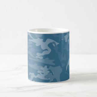 Caneca De Café COPO azul da camuflagem