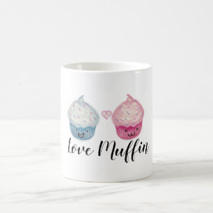 Caneca De Café Copo-Bolos do muffin do amor