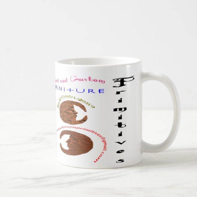 Caneca De Café Copo bonito da lua má (Direita)