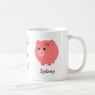 Caneca De Café Copo bonito personalizado do porco