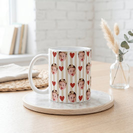 Caneca De Café Copo com Faixa de Foto Personalizada | Bebê Fofo