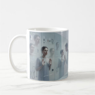 Caneca De Café Copo Comfortably Numb Parede de Vidro Alma Flutuan