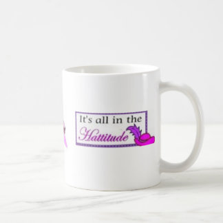 Caneca De Café copo cor-de-rosa do chapéu