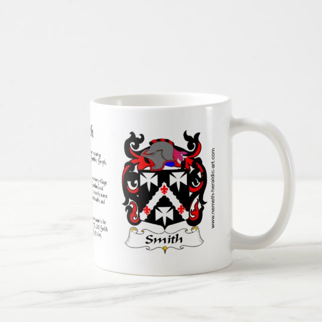 Caneca De Café Copo da crista da família de Smith (Direita)