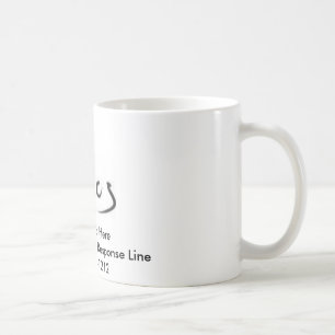 Caneca De Café Copo de café com seu número de telefone das