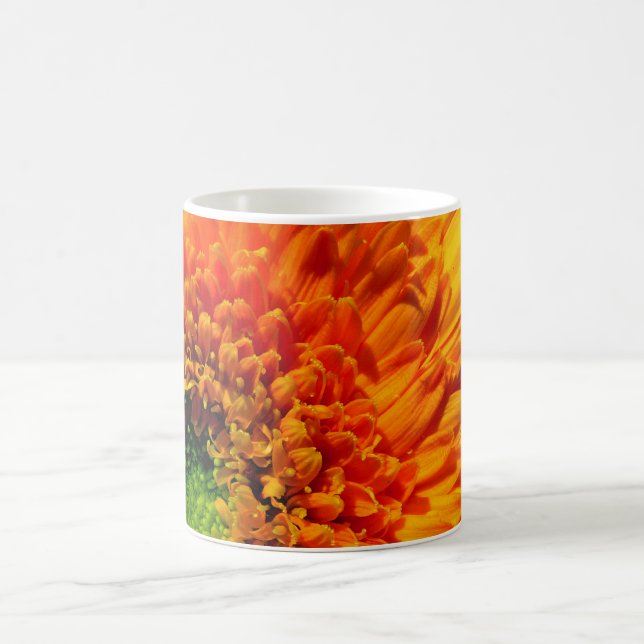 Caneca De Café Copo de café da margarida alaranjada (Centro)