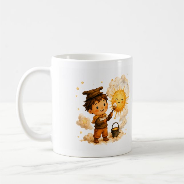 Caneca De Café Copo de Café da Oficina do Sol Aconchegante Fofo (Esquerda)