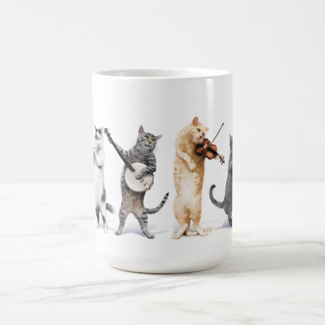 Caneca De Café Copo de café de gato orquestra (Centro)