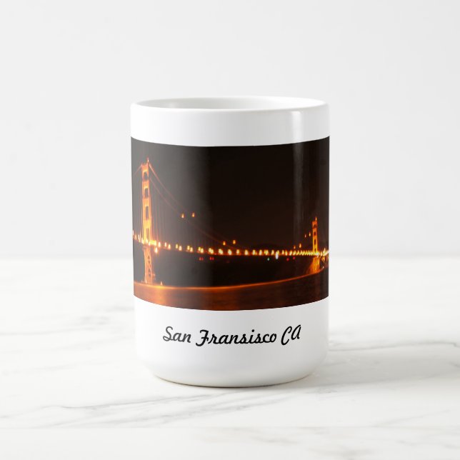 Caneca De Café Copo de café de golden gate bridge (Centro)