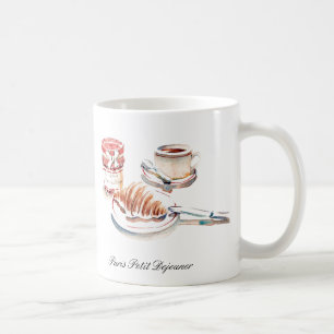 Caneca De Café Copo de café de Paris pequeno Degeuner