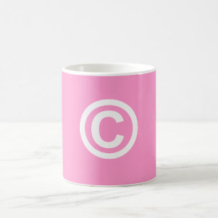 Caneca De Café Copo de café do logotipo de Copyright