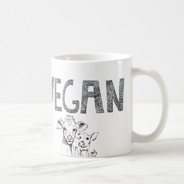 Caneca De Café Copo de café do Vegan (Direita)