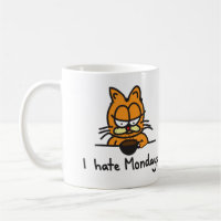 Copo de café mal-humorado do gato
