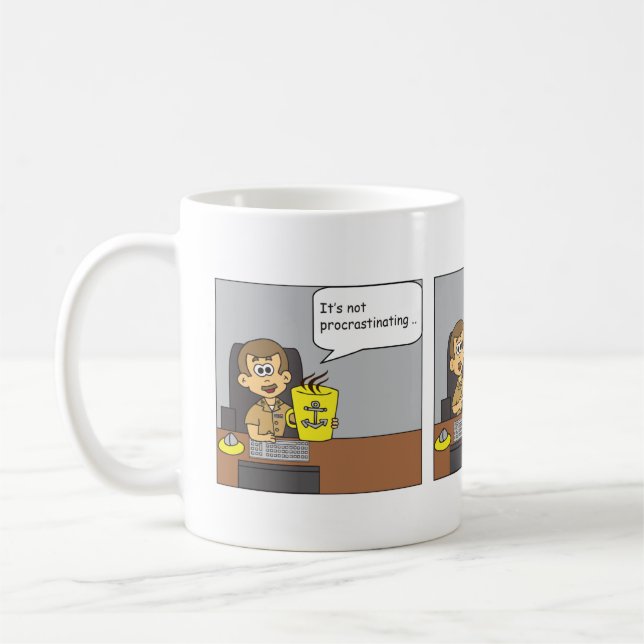 Caneca De Café Copo de Cartum (Esquerda)