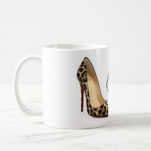 Caneca De Café Copo de chá das citações dos calçados do leopa