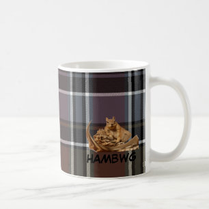Caneca De Café Copo de HAMbWG - logotipo da xadrez w/Squirrel