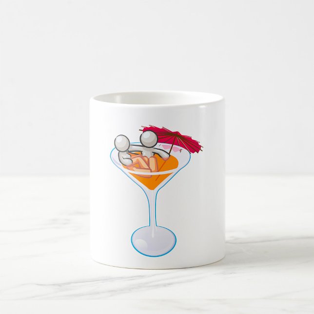Caneca De Café Copo de Martini de Coquetel Tropical Personagem de (Criador carregado)