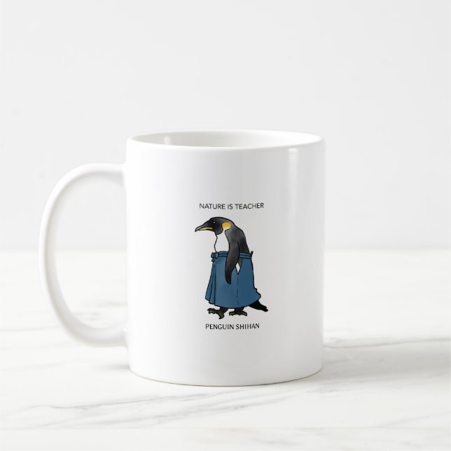 Caneca De Café Copo de pinguim intenso de inverno (Esquerda)