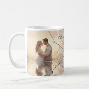Caneca De Café Copo de Romance Quebrado Coração de Vidro Sonho