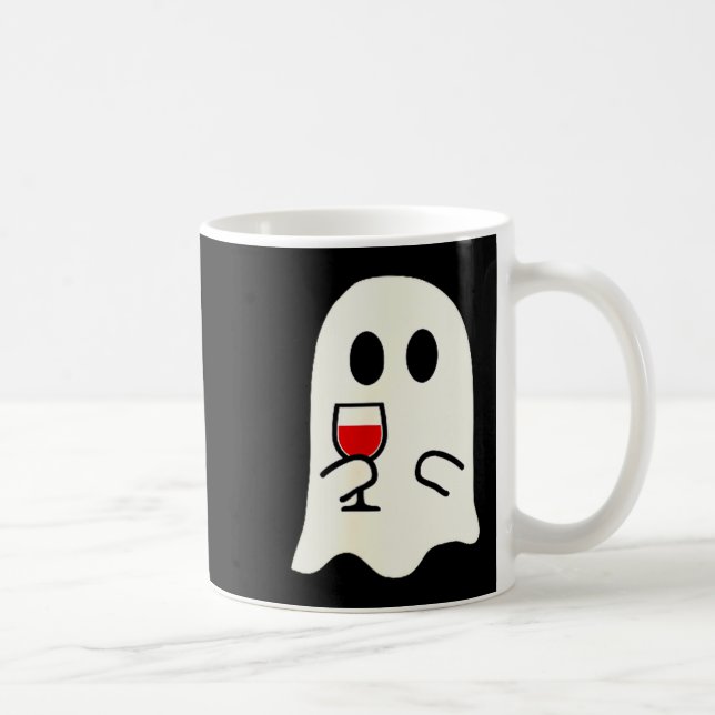 Caneca De Café Copo de Vinho Tinto de Halloween Fantasminha Fofa  (Direita)