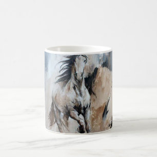 Caneca De Café Copo do cavalo com decreto da imagem à mão